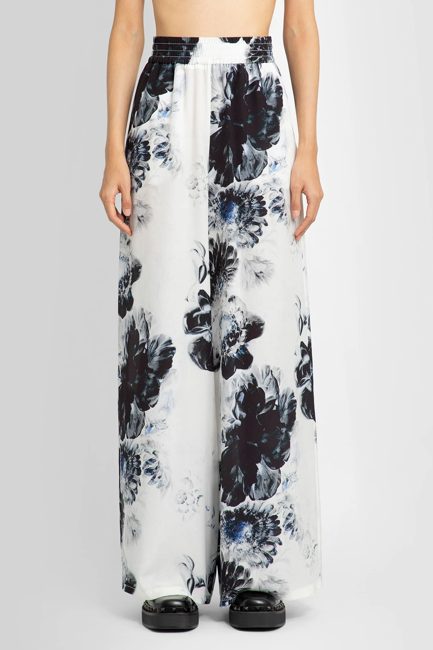 ALEXANDER MCQUEEN WOMAN BLACK&WHITE TROUSERS
