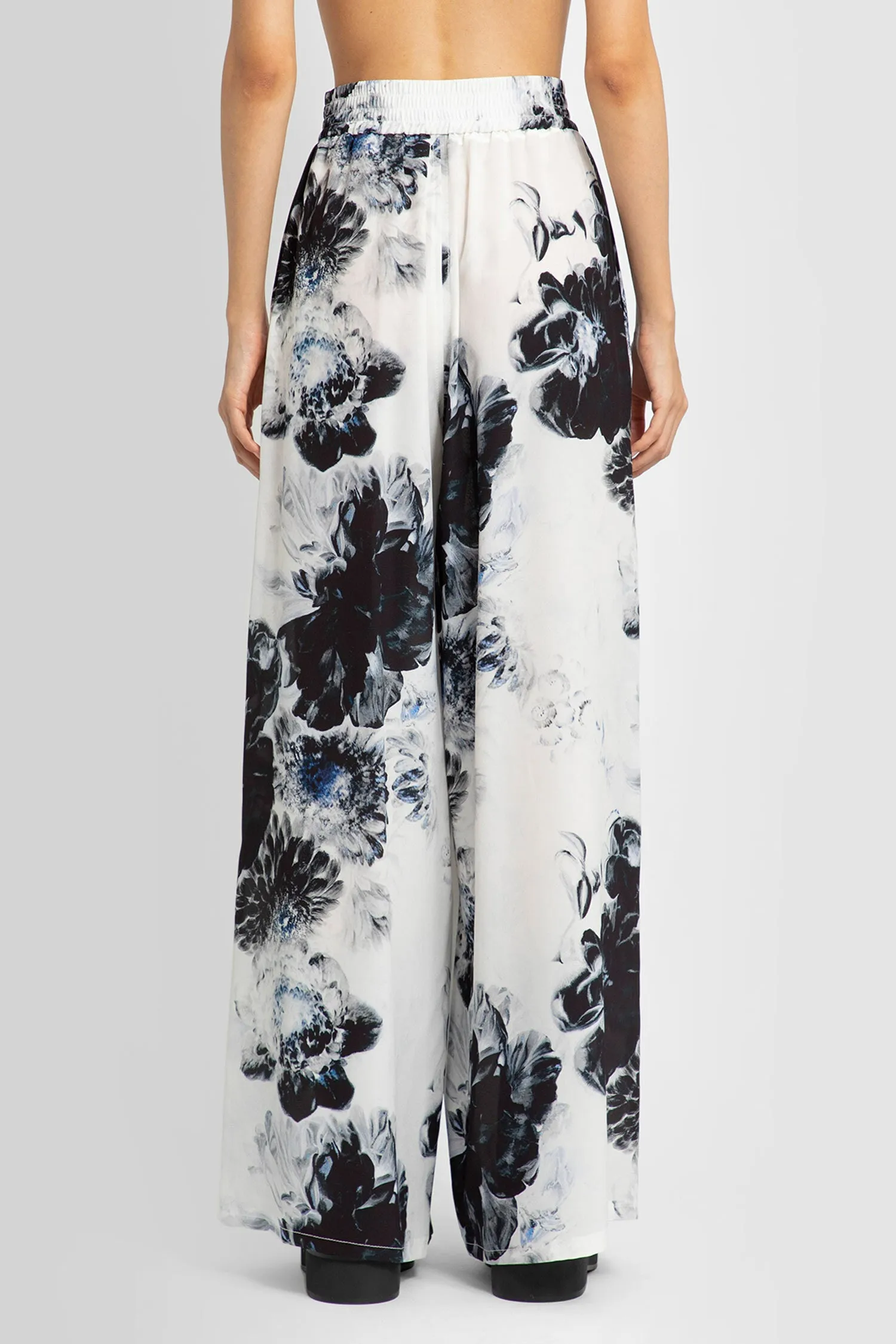ALEXANDER MCQUEEN WOMAN BLACK&WHITE TROUSERS