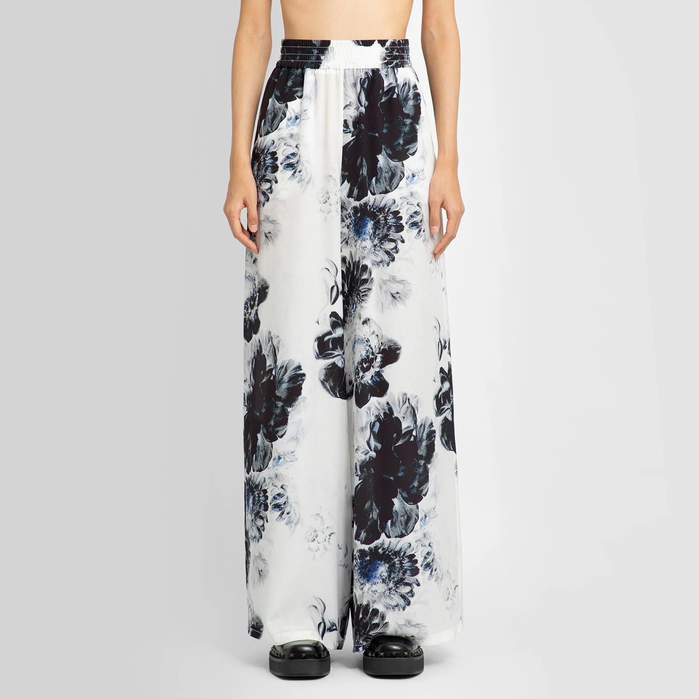 ALEXANDER MCQUEEN WOMAN BLACK&WHITE TROUSERS