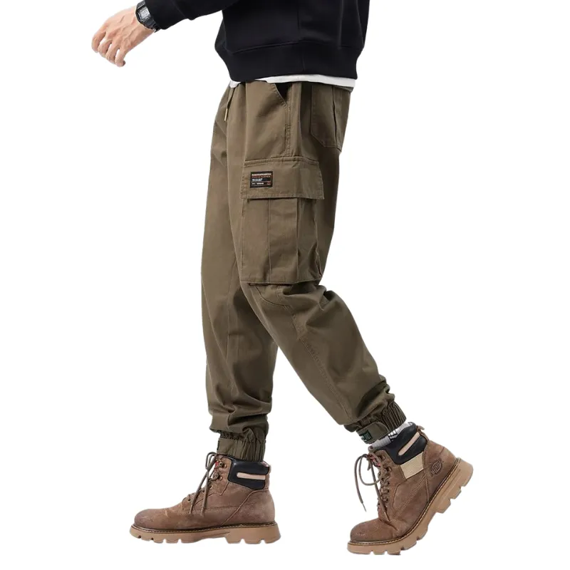 American Loose Strap Feet Harlan Multi-pocket Cargo Pants