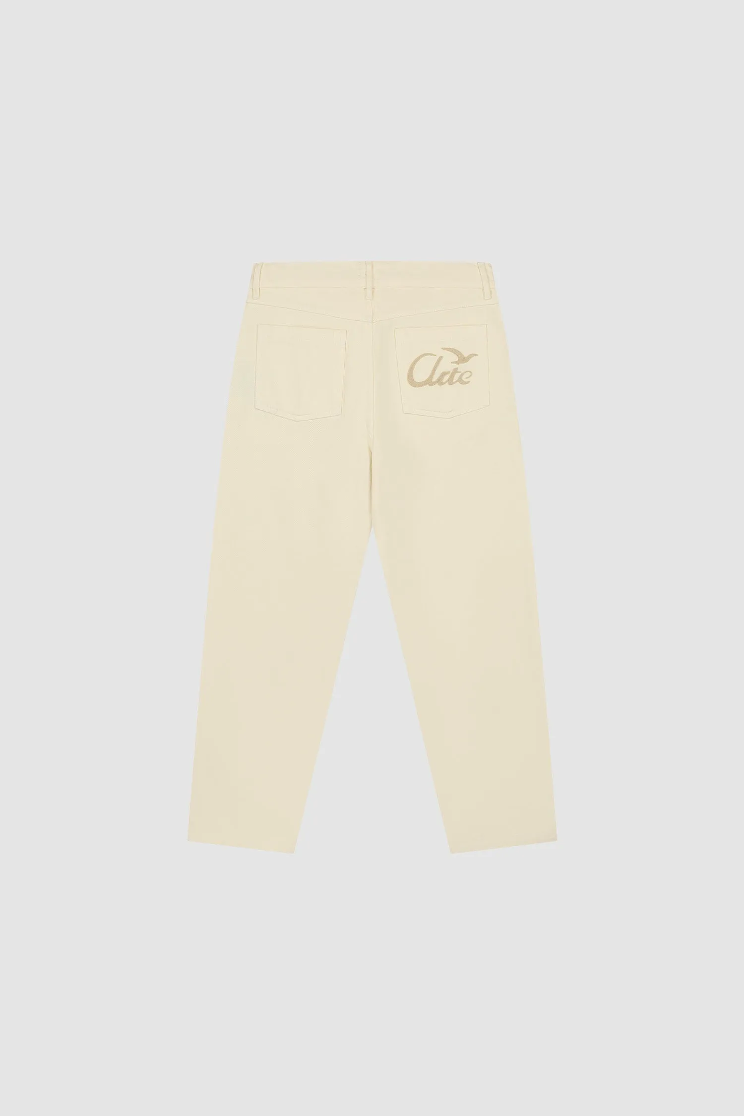 Back Bird Pants - Cream