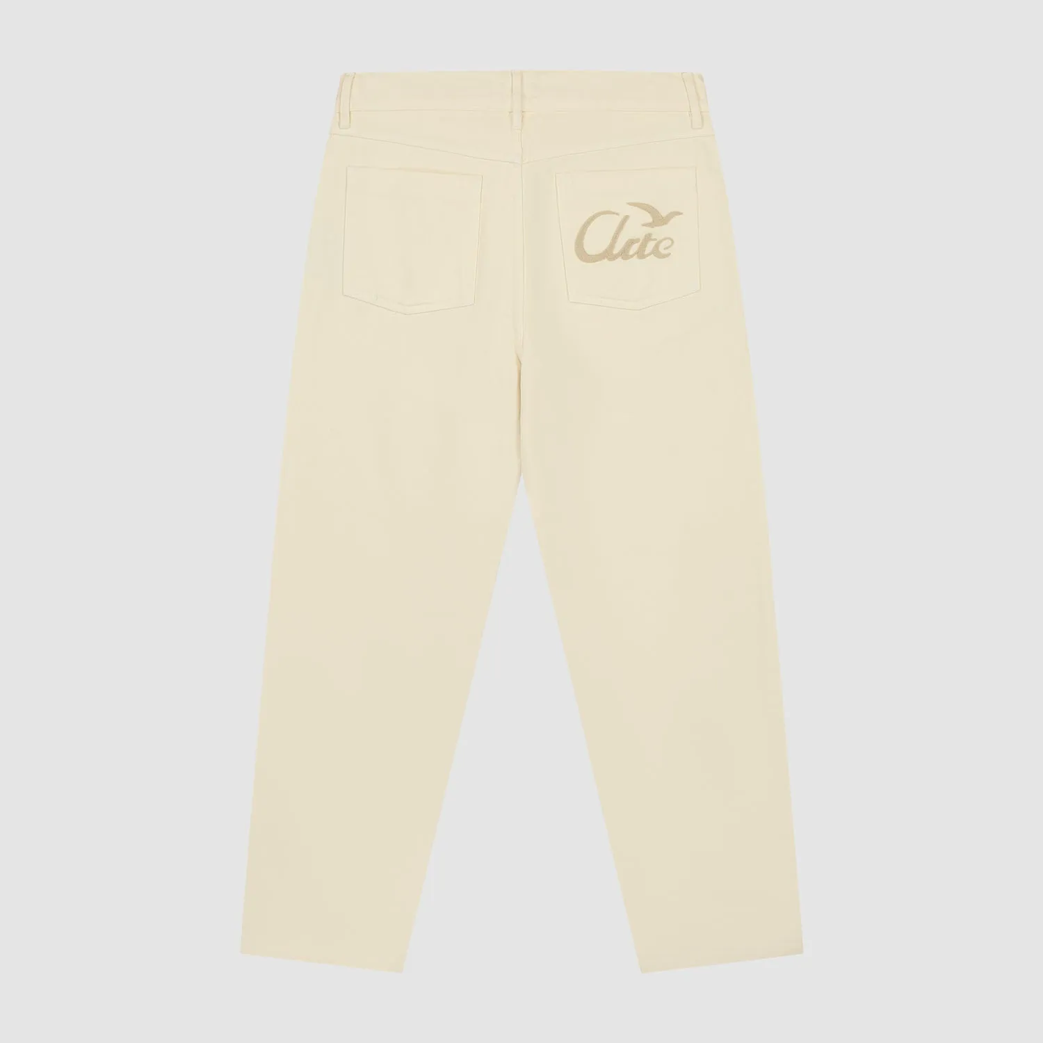 Back Bird Pants - Cream