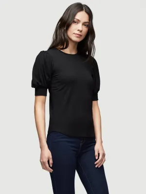 Balloon Sleeve Tee -- Noir