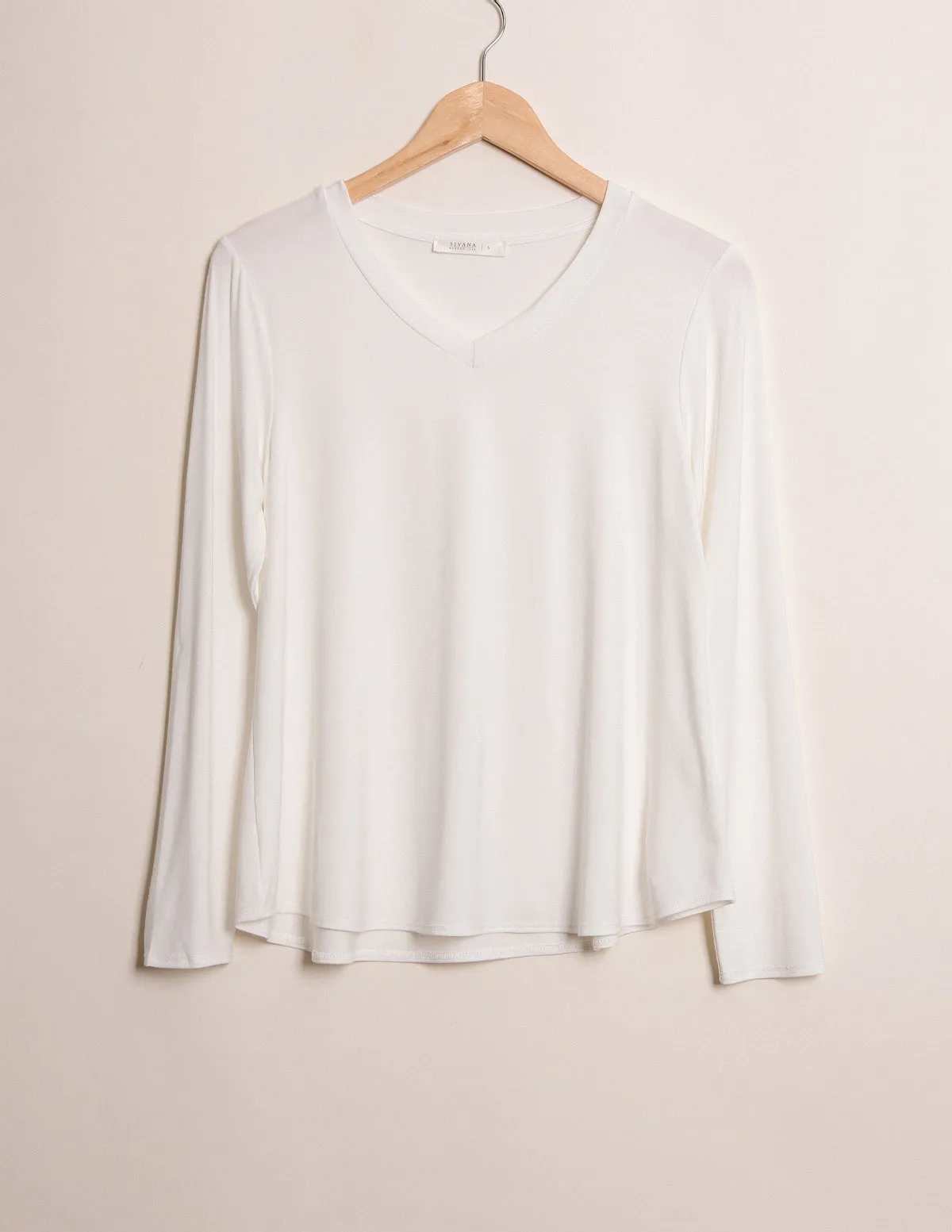 Bamboo 240 Long Sleeve Tee - Soft White