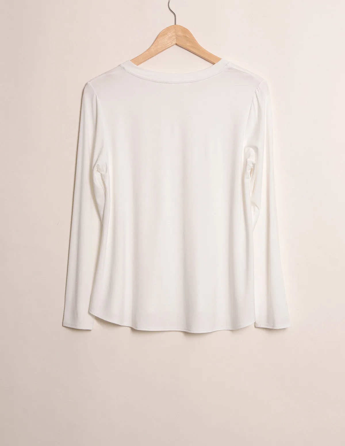 Bamboo 240 Long Sleeve Tee - Soft White