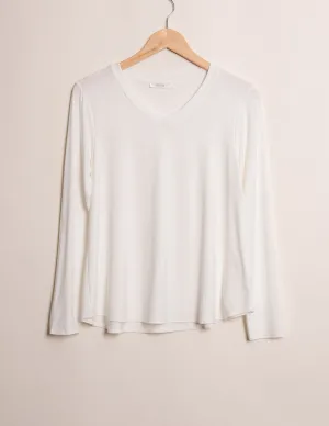 Bamboo 240 Long Sleeve Tee - Soft White