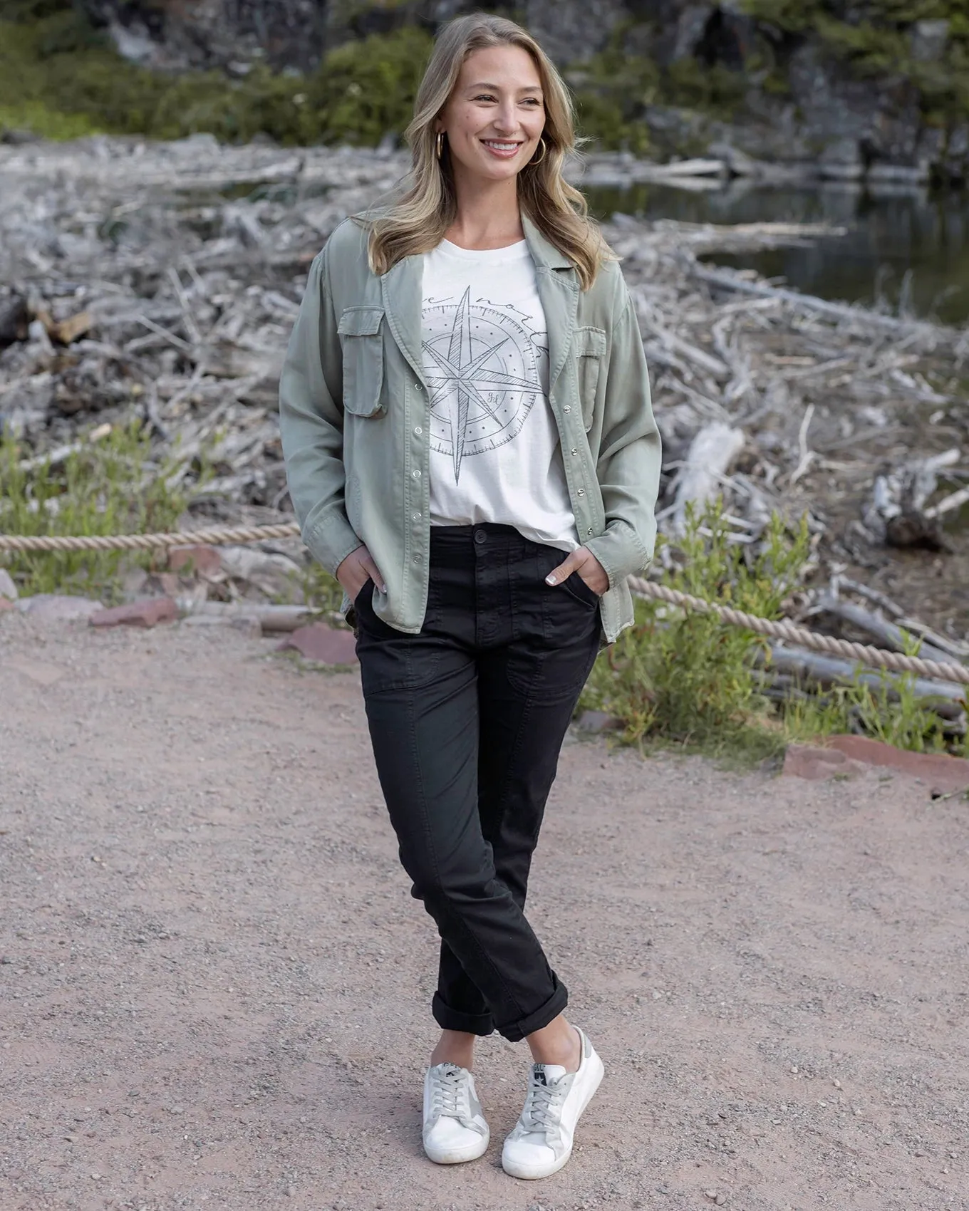 Black Camper Cargo Pants