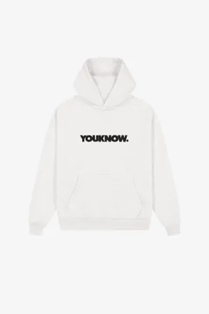 BLOCK HOODIE | WHITE MARLE