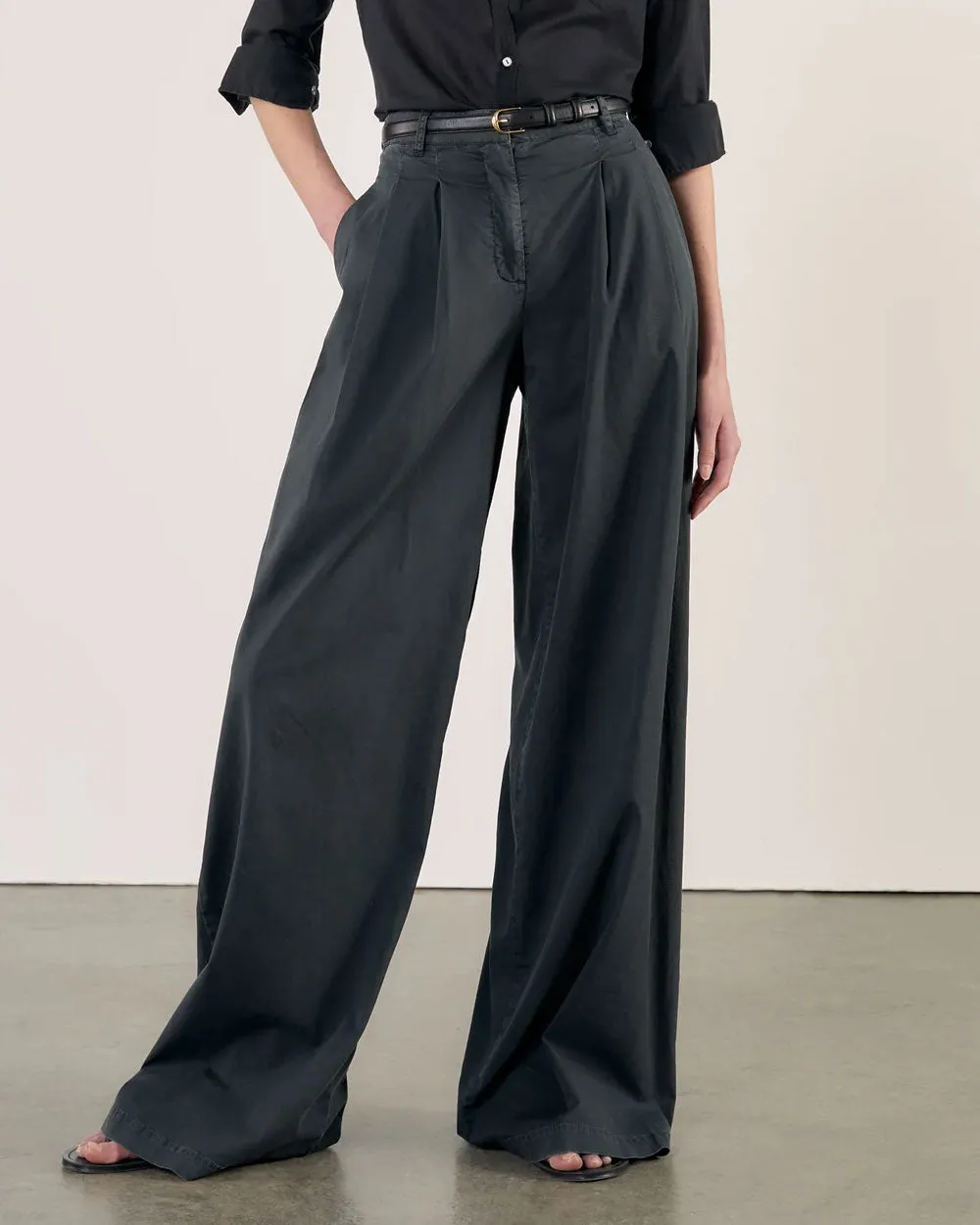 Dark Navy Cotton Dylan Pant
