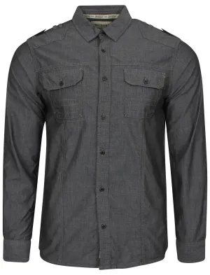 Dissident Marvel Chambray Shirt in Black