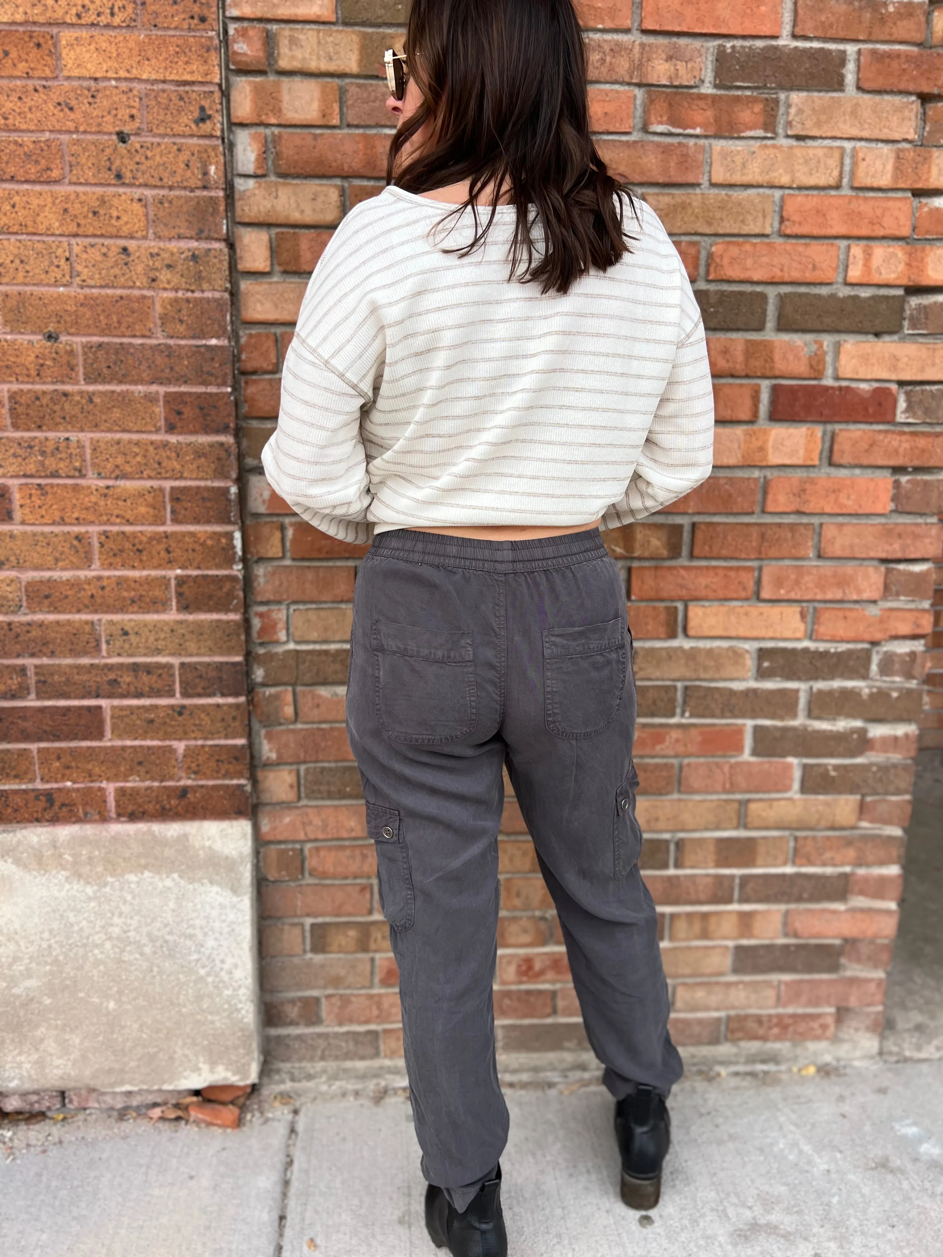 Drawstring Cargo Jogger Pant