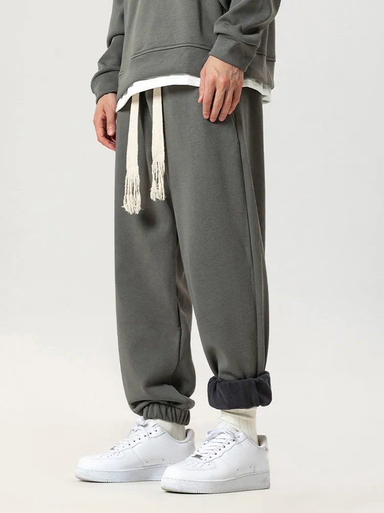 Drawstring Casual Legging Solid Color Jogger