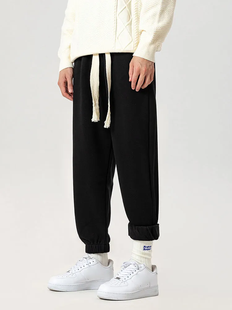 Drawstring Casual Legging Solid Color Jogger