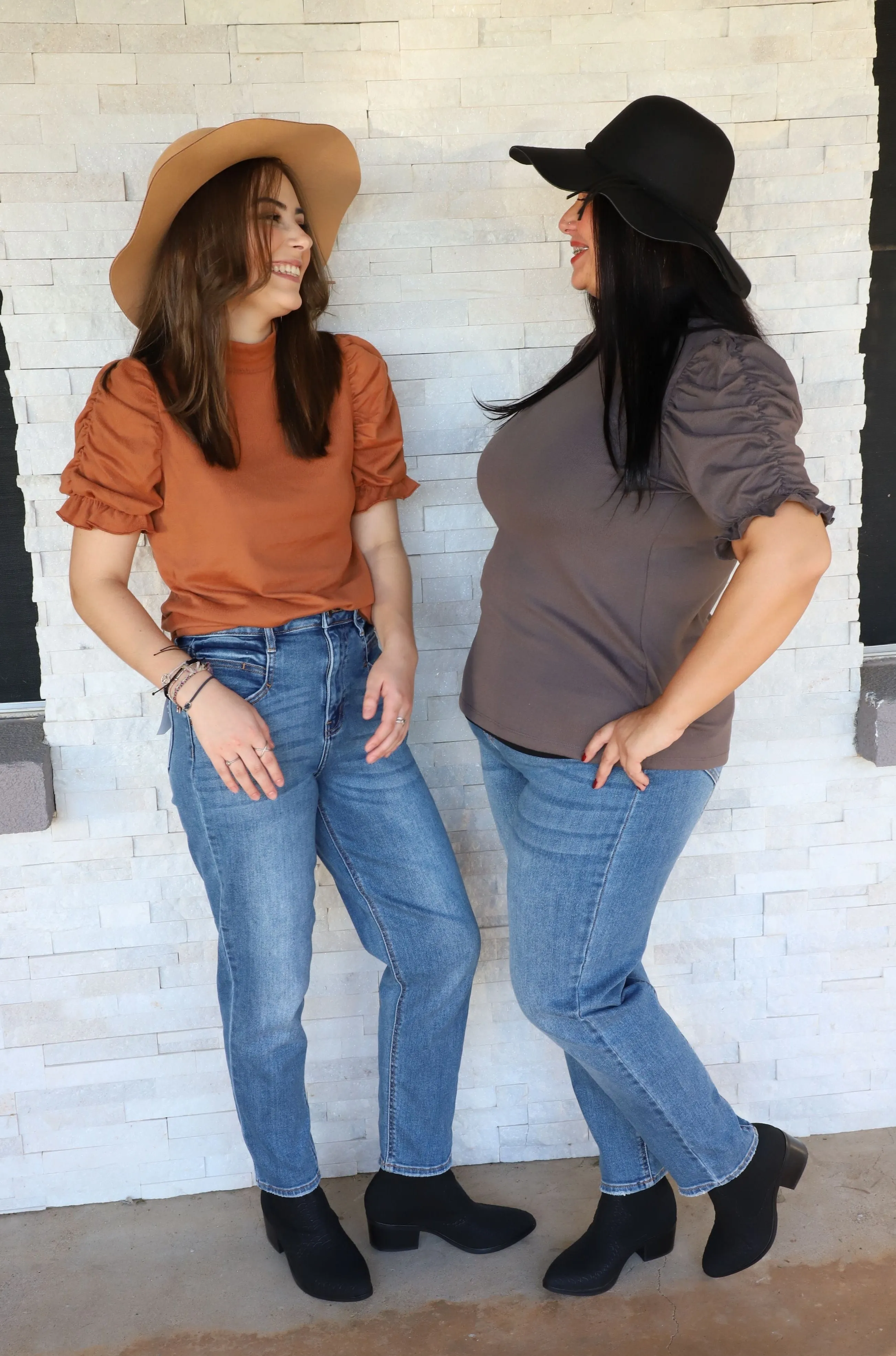 High Waisted Straight Mom Jeans