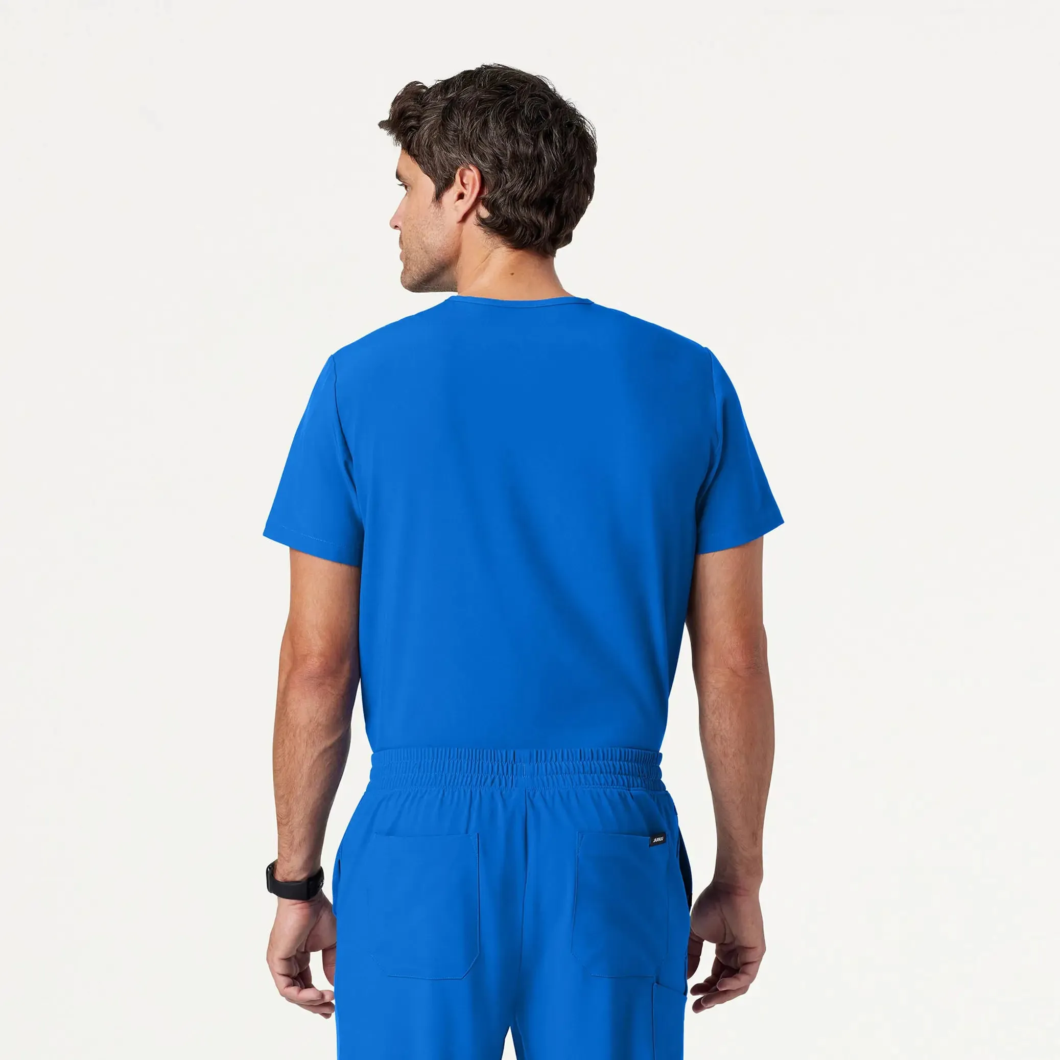 Jaanuu Men's Holmes ULTRAlite™ 1-Pocket Scrub Top - Royal Blue