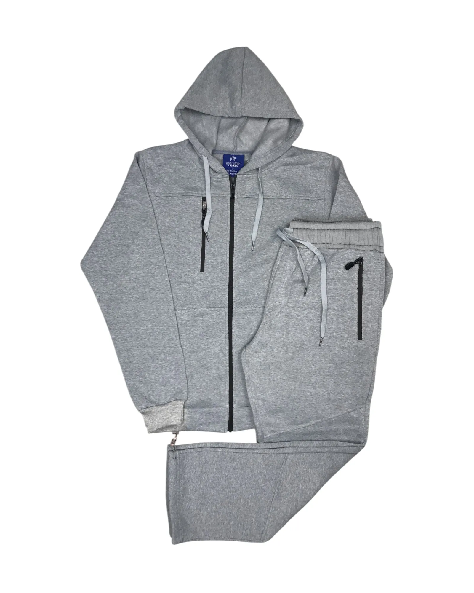 Men's Sweatsuit Soft Fleece Sweat Jacket with Sweatpants
