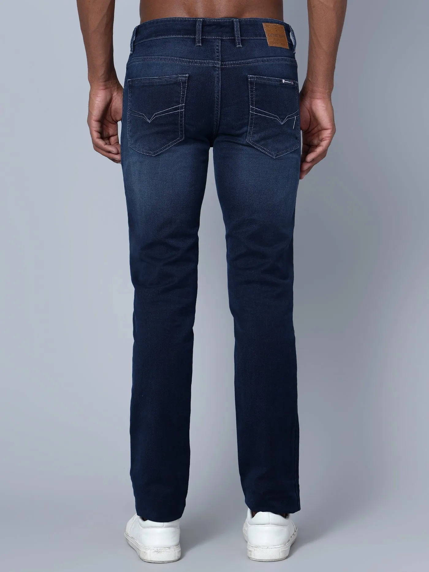 Men's Ultra Narrow fit Medium Fade Dark Blue Jeans