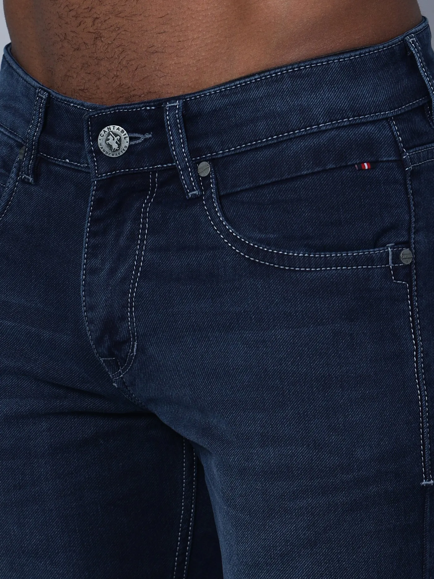 Men's Ultra Narrow fit Medium Fade Dark Blue Jeans