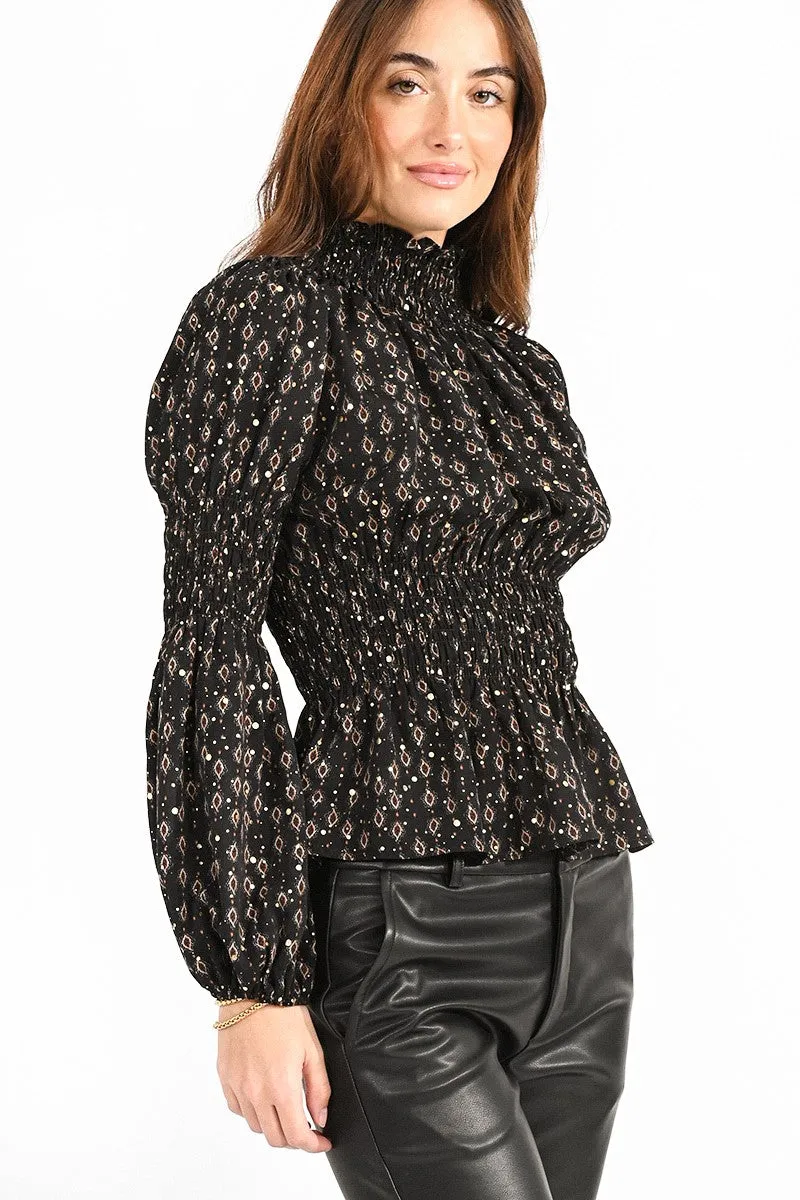 Molly Bracken Printed Smock Blouse