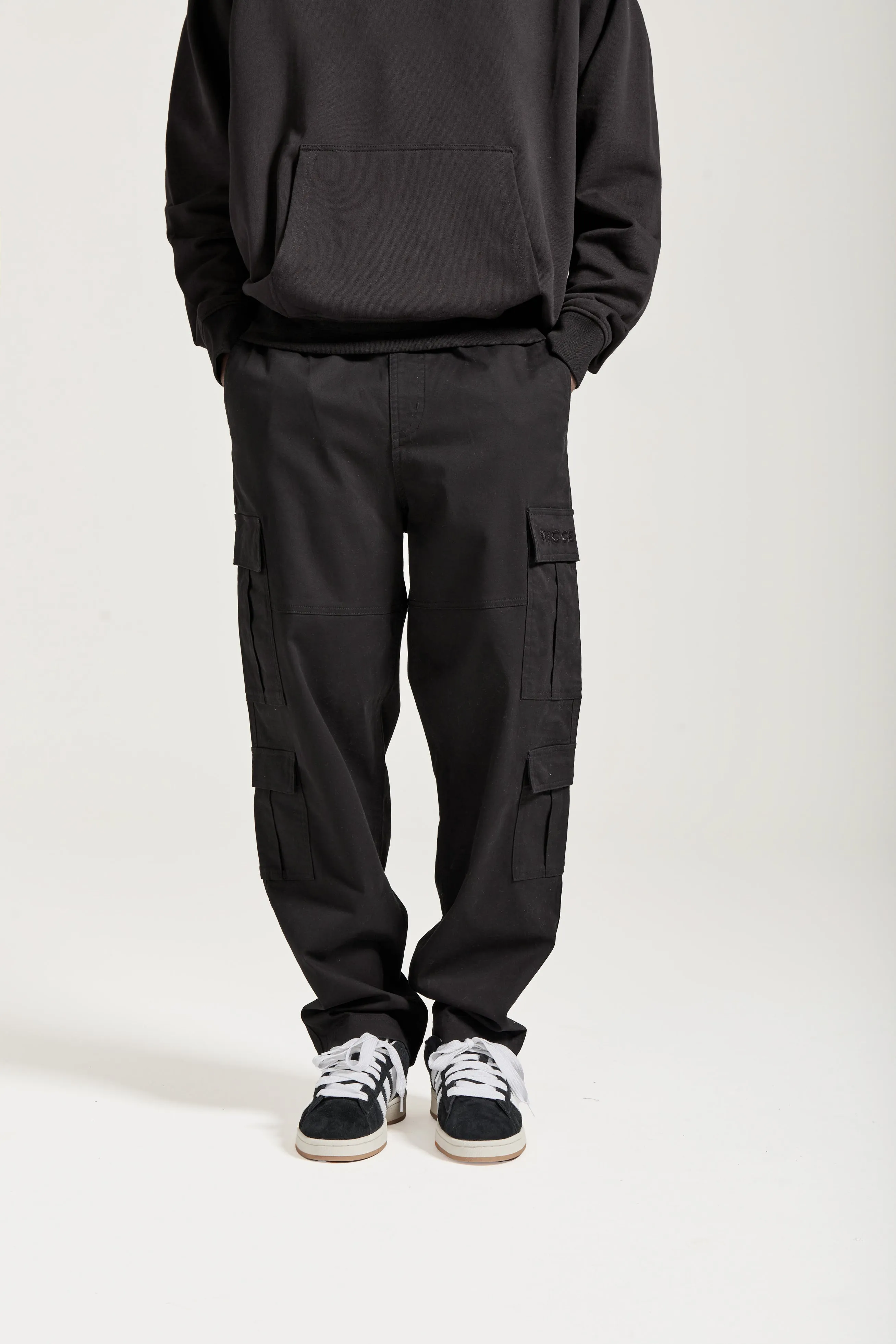 NICCE Mens 4 Pocket Cargo Pants | Black