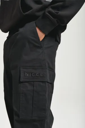 NICCE Mens 4 Pocket Cargo Pants | Black