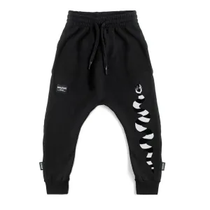NUNUNU Stripey Snake French Terry Baggy Pants