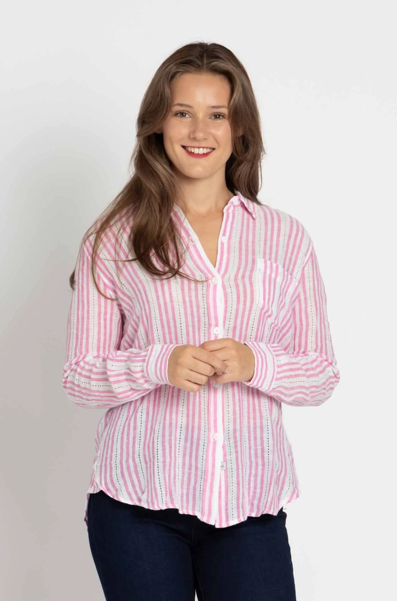 Rails - Charli Shirt in Barnacle Stripe