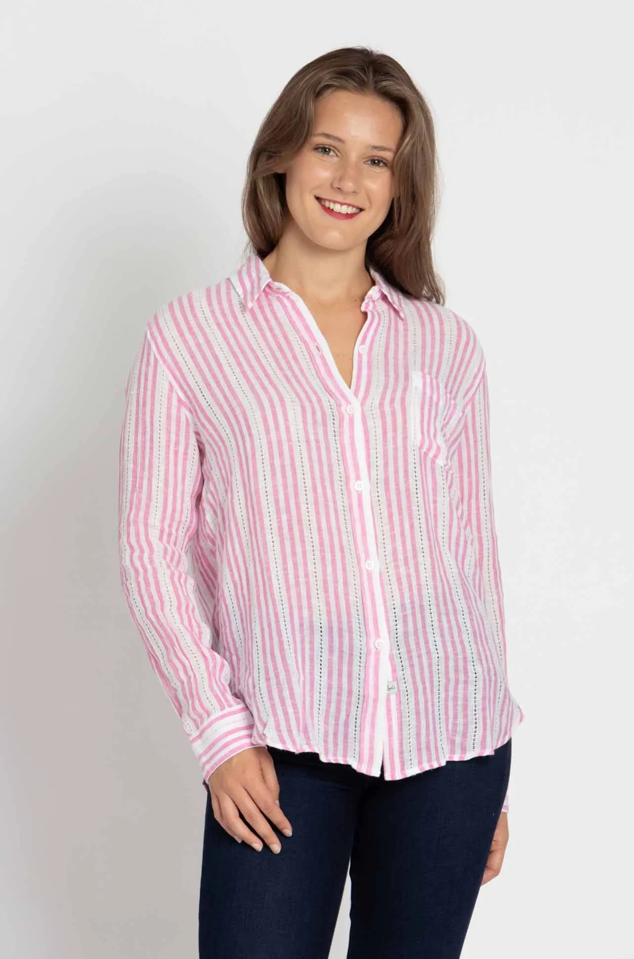 Rails - Charli Shirt in Barnacle Stripe