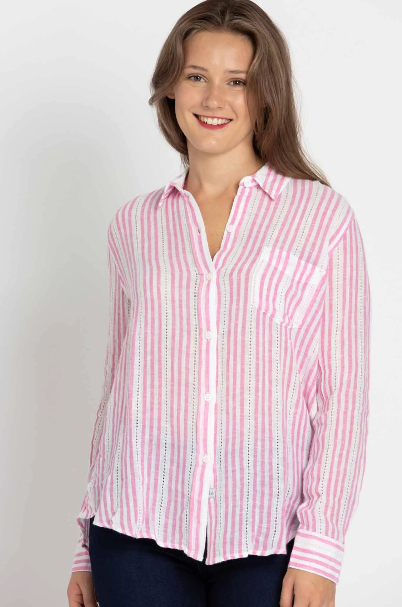 Rails - Charli Shirt in Barnacle Stripe