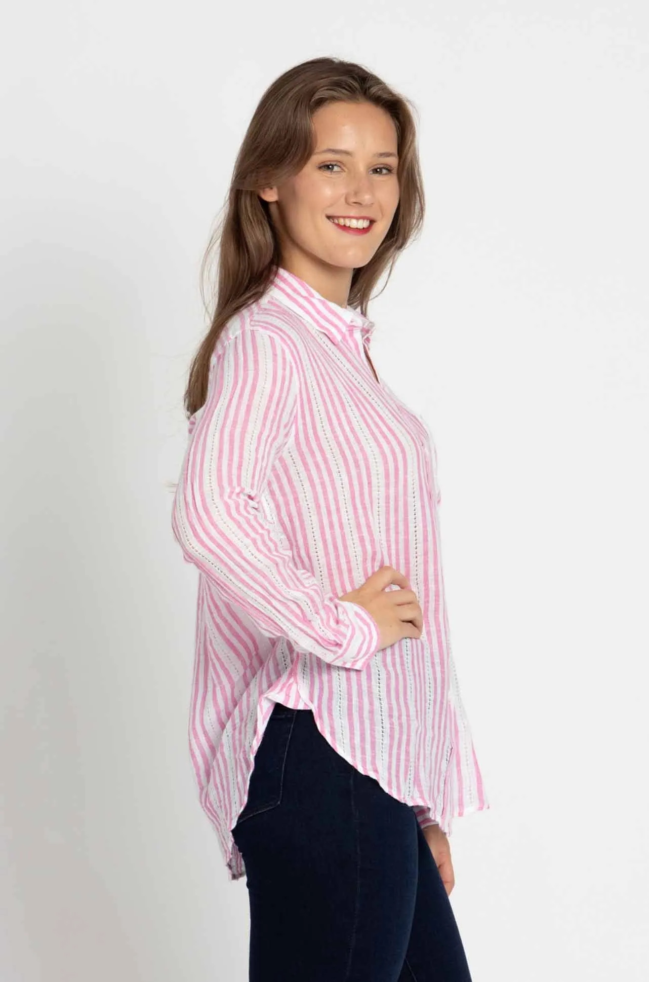 Rails - Charli Shirt in Barnacle Stripe