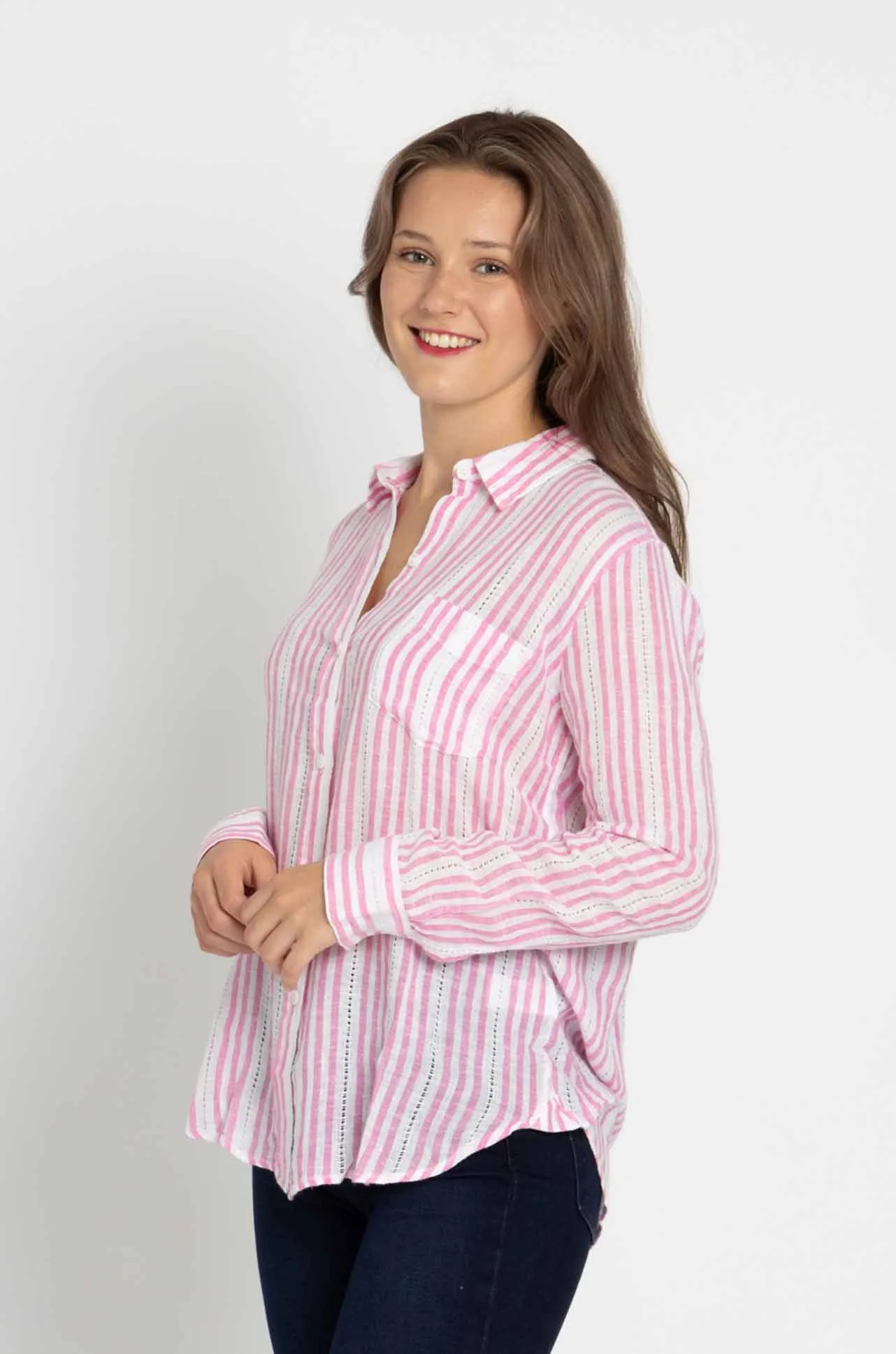 Rails - Charli Shirt in Barnacle Stripe