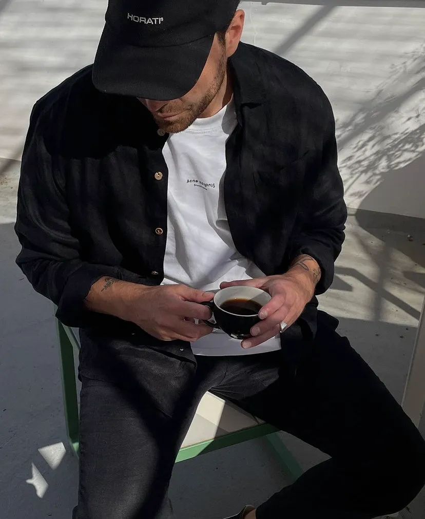 Seaside Linen - Black Sand LS