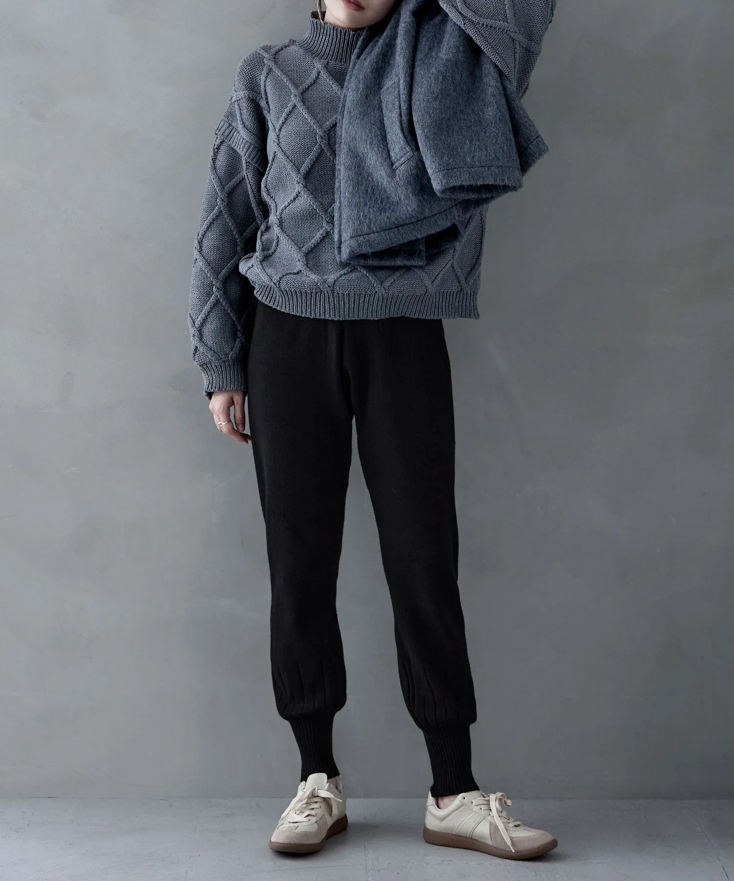 Soft knit jogger pants