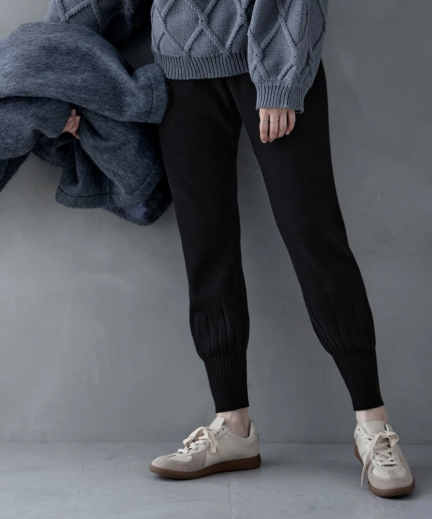 Soft knit jogger pants