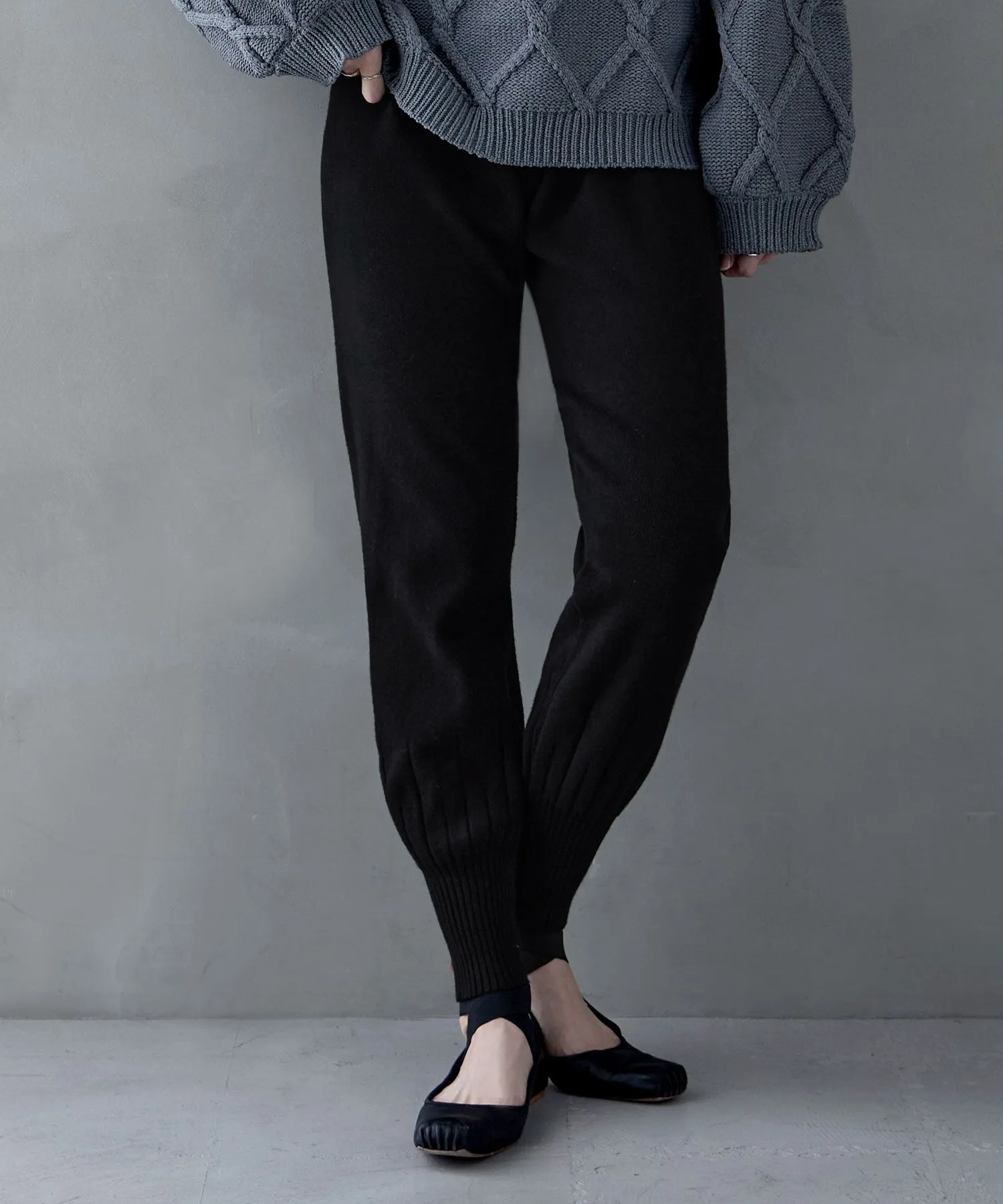 Soft knit jogger pants