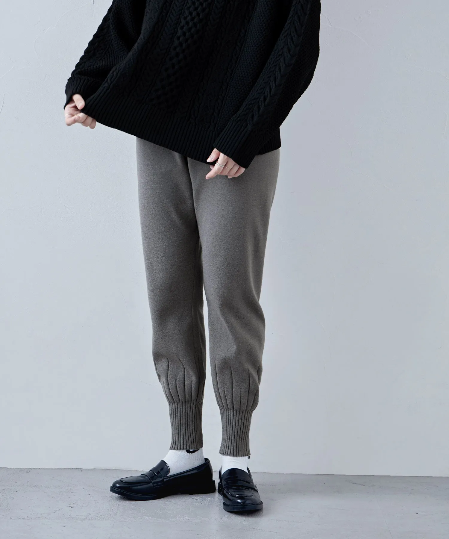 Soft knit jogger pants