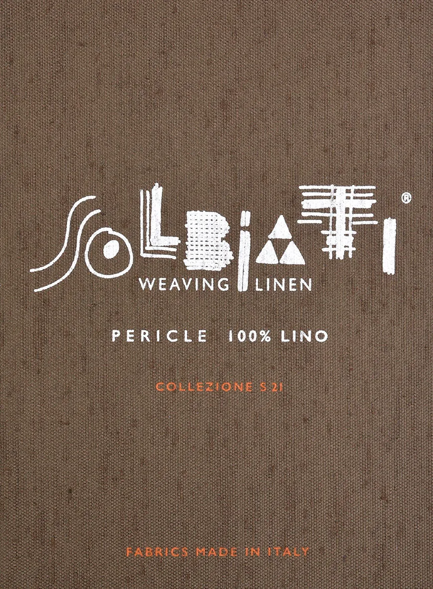Solbiati Barn Beige Stripe Linen Pants