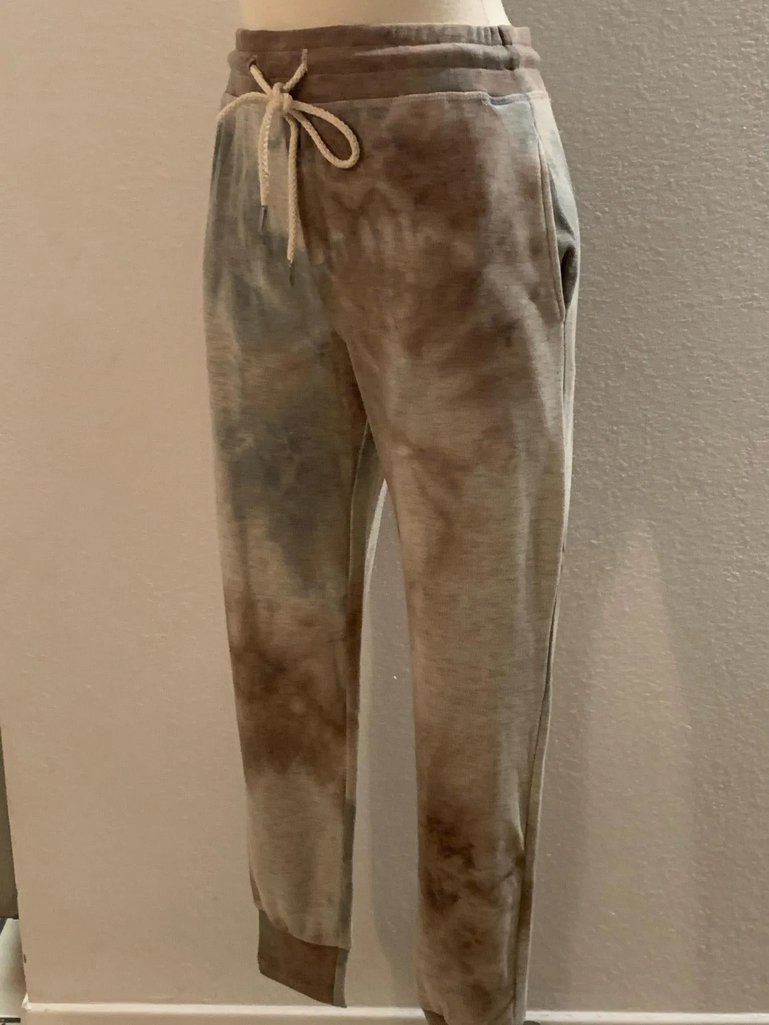 Tie Dye Print Brushed Joggers