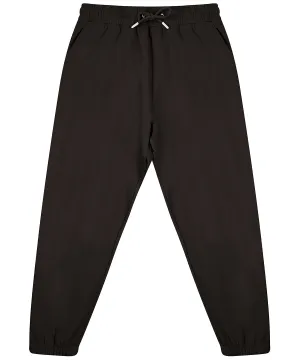 Unisex sustainable fashion cuffed joggers | Black