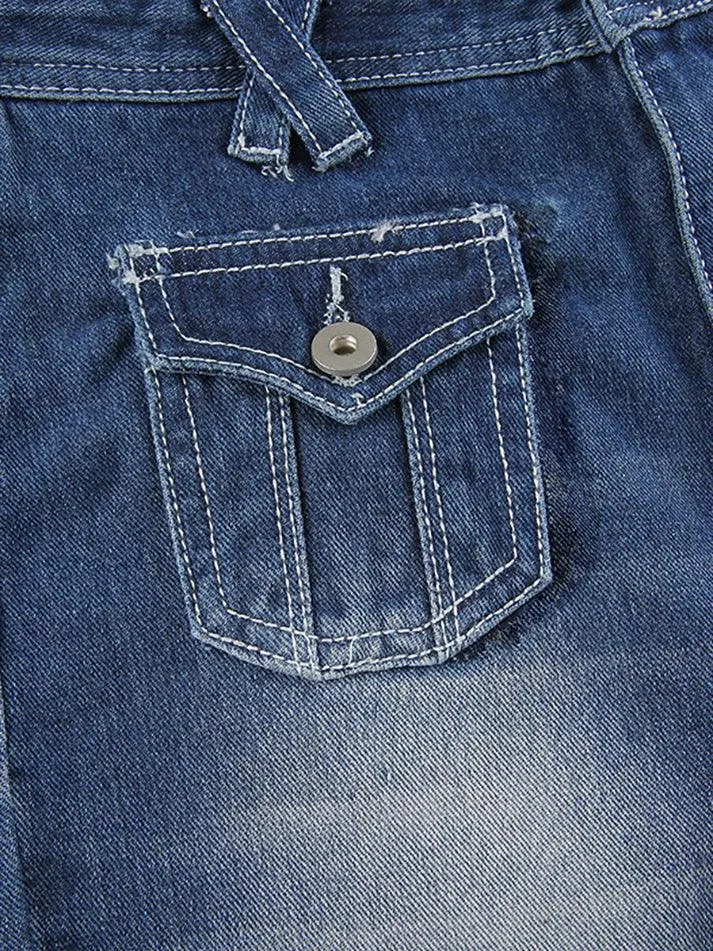 Vintage Low Waist Cargo Jeans