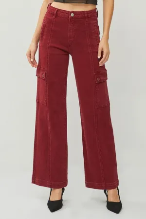 Winona High Rise Wide Cargo Pants