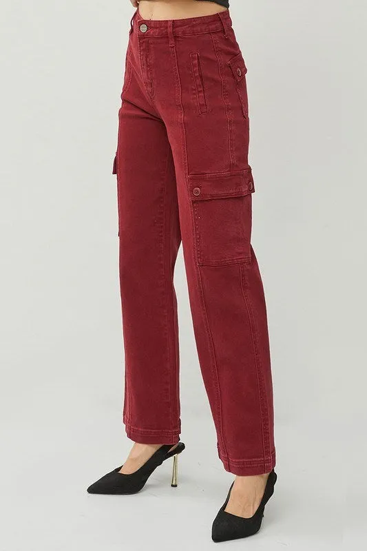 Winona High Rise Wide Cargo Pants