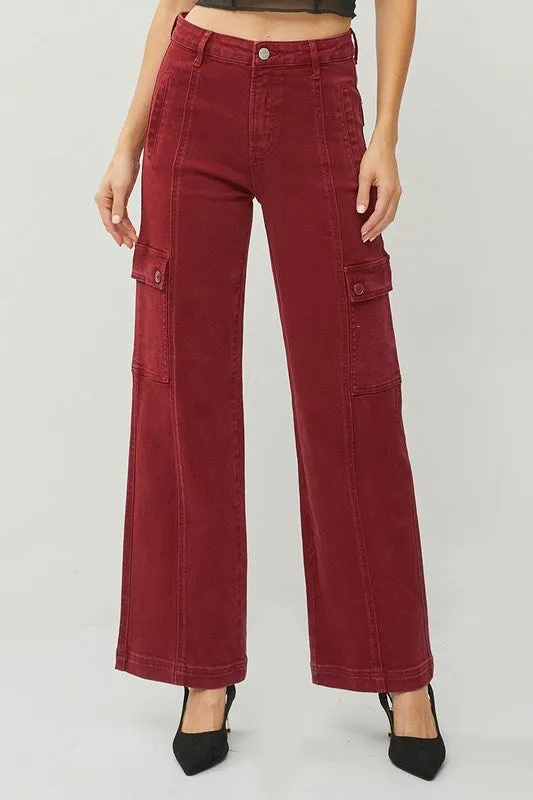 Winona High Rise Wide Cargo Pants