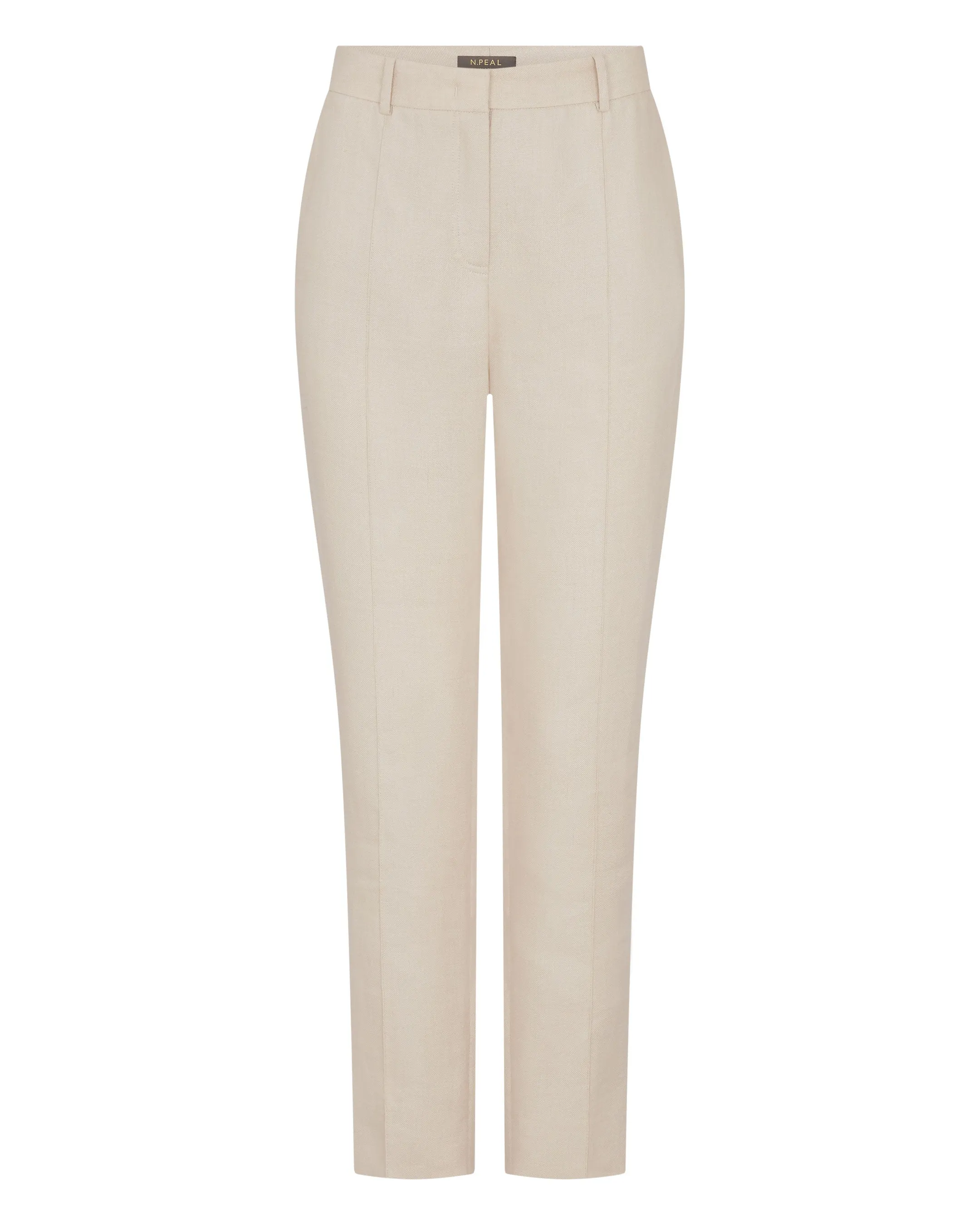 Women's Harper Crop Linen Pants Oat Brown
