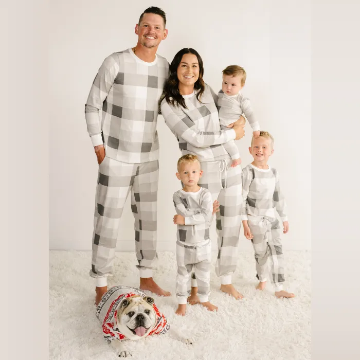 Women's Jogger Pajama Set - Fireside Plaid