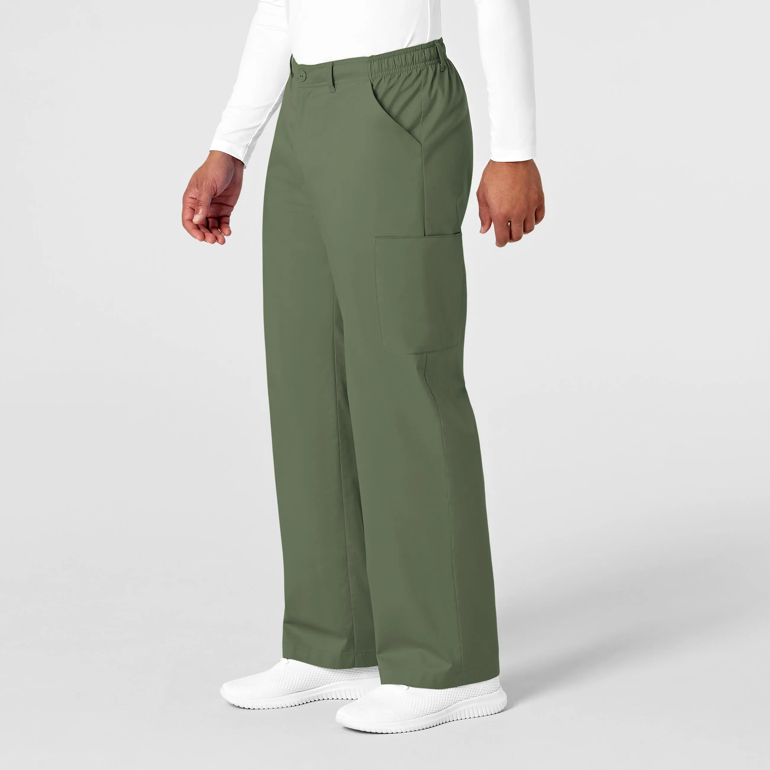 WonderWORK Men's Cargo Scrub Pant - Olive