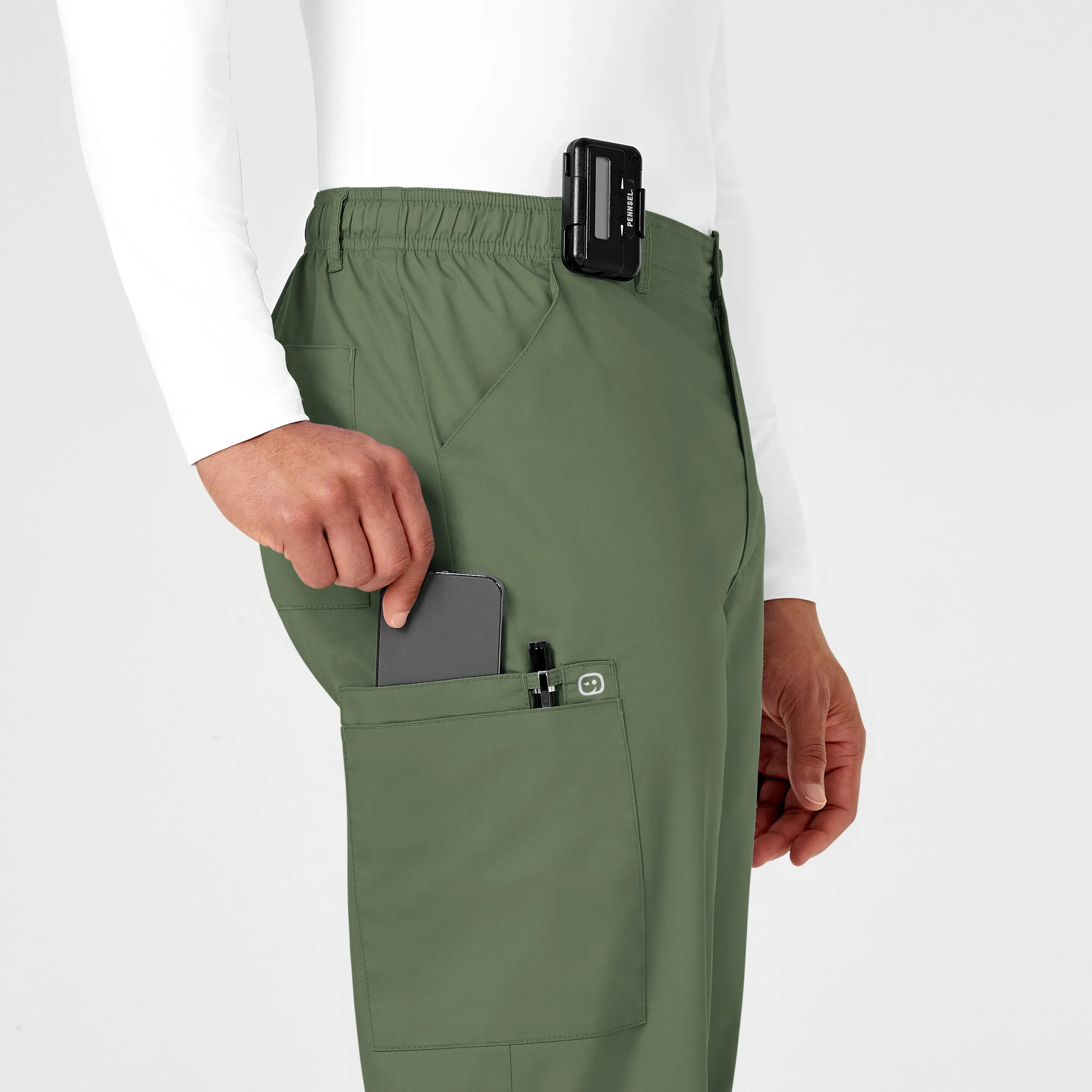 WonderWORK Men's Cargo Scrub Pant - Olive
