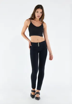 (WRUP1MC001ORG-N) Katoenen Mid Waist WR.UP® met Knoop Sluiting