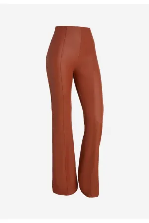 (WRUP29SHS431-M87) Flared Leater Look met Zij Ritssluiting ♥